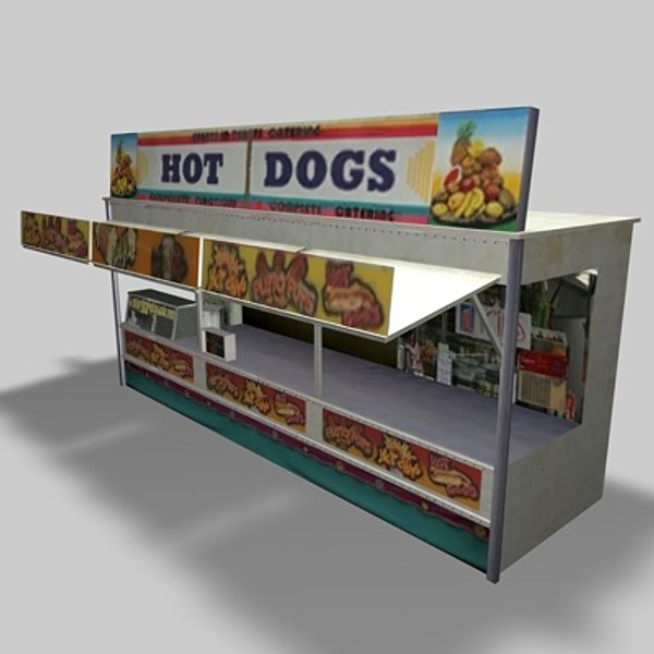 fast food shops 3d max - Fast Food Shops by NesAn Studio