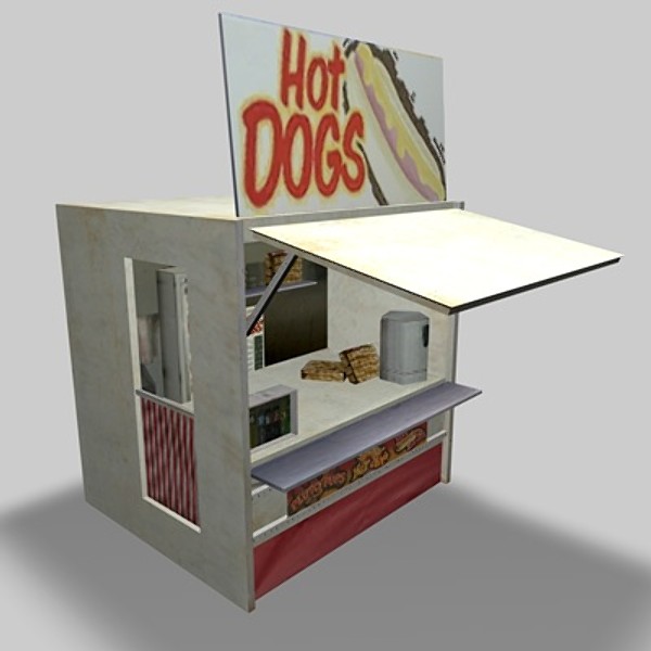 fast food shops 3d max - Fast Food Shops by NesAn Studio