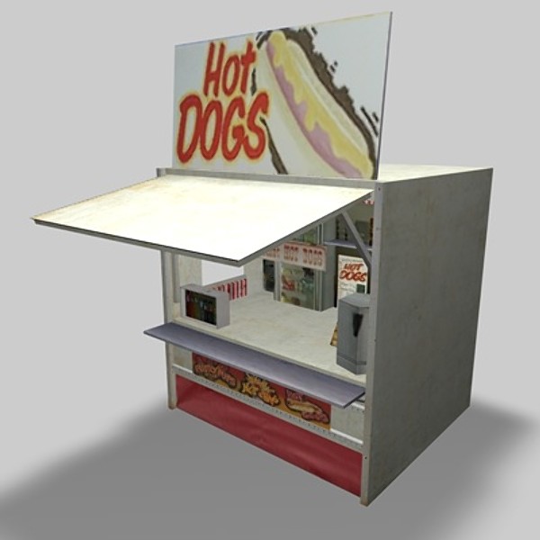 fast food shops 3d max - Fast Food Shops by NesAn Studio