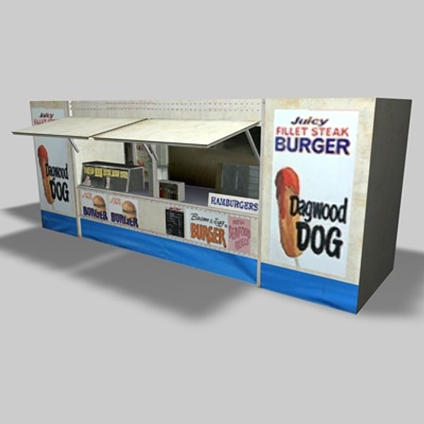 fast food shops 3d max - Fast Food Shops by NesAn Studio