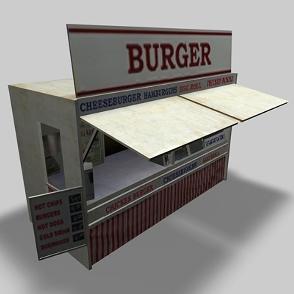 fast food shops 3d max - Fast Food Shops by NesAn Studio