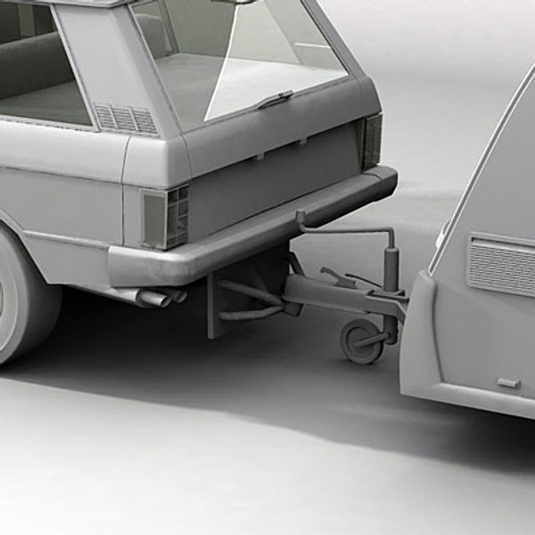 3ds max trailer stationwagon - Trailer And Stationwagon (3ds) by QLEE