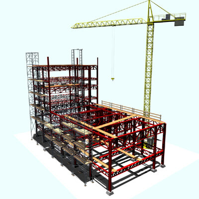 3d construction houses model - Construction 06 by Imagework