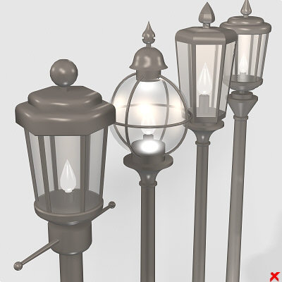 3d street lamps - Lamp street014-17.zip... by Fworx