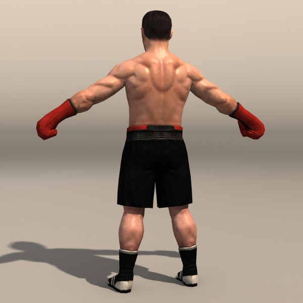 3d model boxer man athlete - boxer 02 by ozgur saral