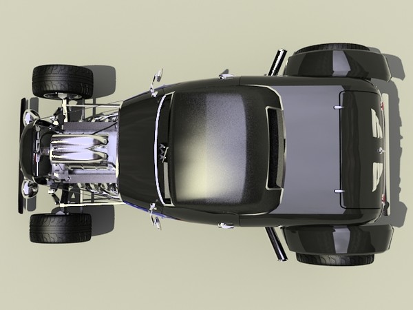 hot rod 3d model - Hot Rod by fabelar