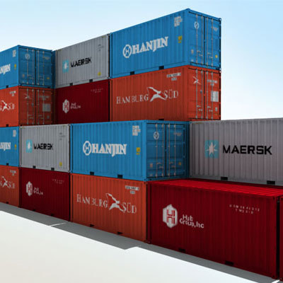 iso cargo containers 3d model - ISO Containers by warlockgraphics