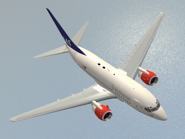 b 737-600 3d model - B 737-600 SAS by PedroFaut