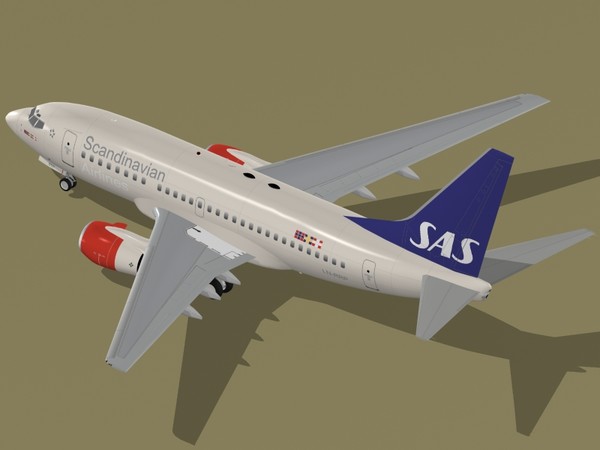 b 737-600 3d model - B 737-600 SAS by PedroFaut