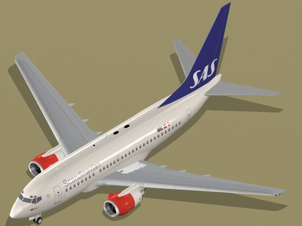 b 737-600 3d model - B 737-600 SAS by PedroFaut