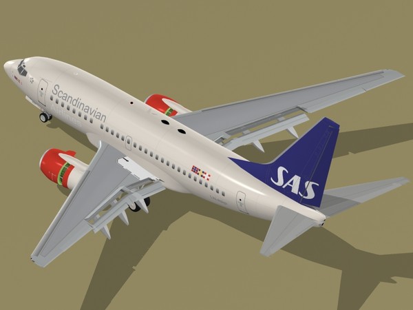 b 737-600 3d model - B 737-600 SAS by PedroFaut