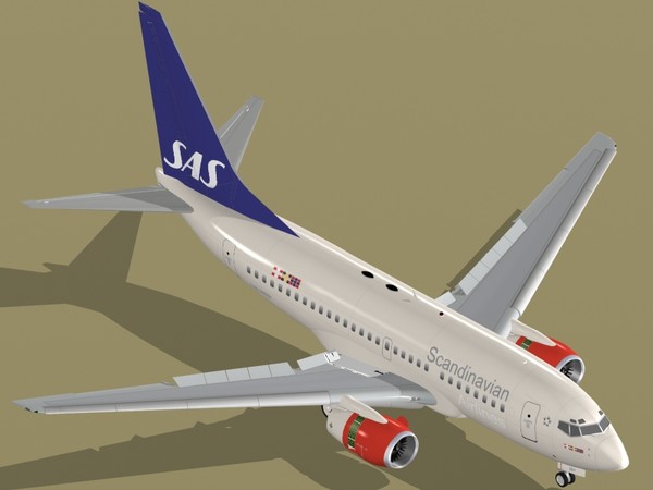 b 737-600 3d model - B 737-600 SAS by PedroFaut