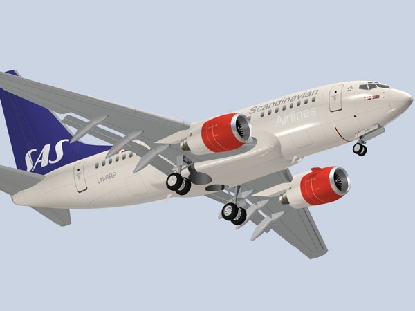 b 737-600 3d model - B 737-600 SAS by PedroFaut