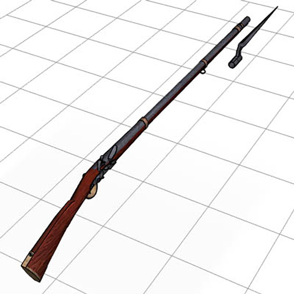 3d musket model - Musket by mostlysquare