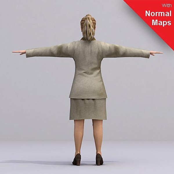 x axyz 2 rigged characters - AWom0002-FBX by axyzdesign