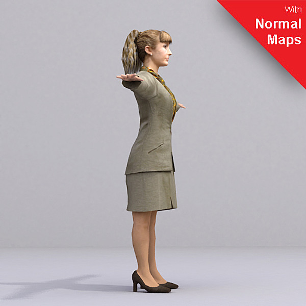 x axyz 2 rigged characters - AWom0002-FBX by axyzdesign