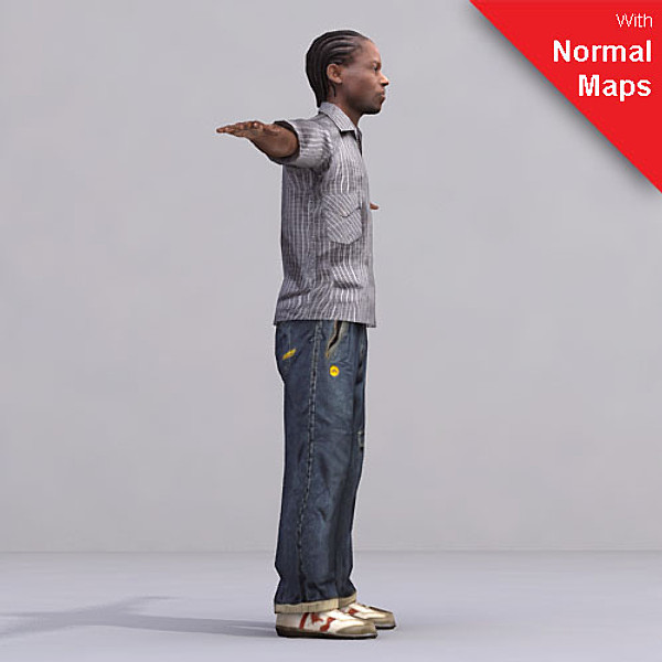 axyz 2 rigged characters x - CMan0023-FBX by axyzdesign