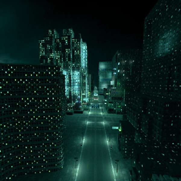 3d max street night illumination - Night Street by HalukTorun
