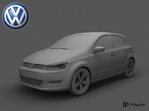 3d model polo 5door 2010 - Polo-5doors 2010... by rburlea