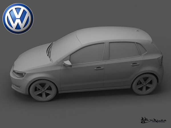 3d model polo 5door 2010 - Polo-5doors 2010... by rburlea
