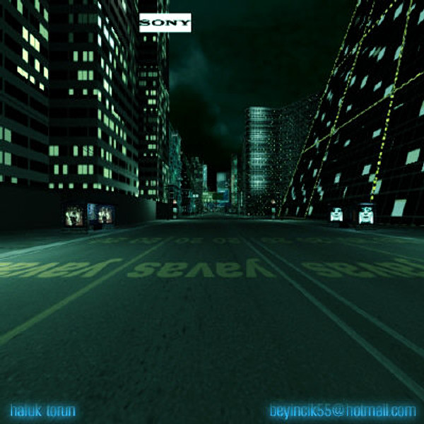 3d max street night illumination - Night Street by HalukTorun