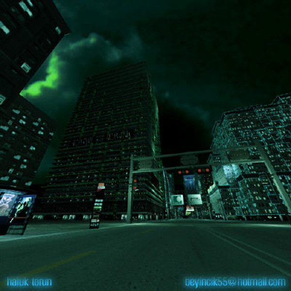 3d max street night illumination - Night Street by HalukTorun