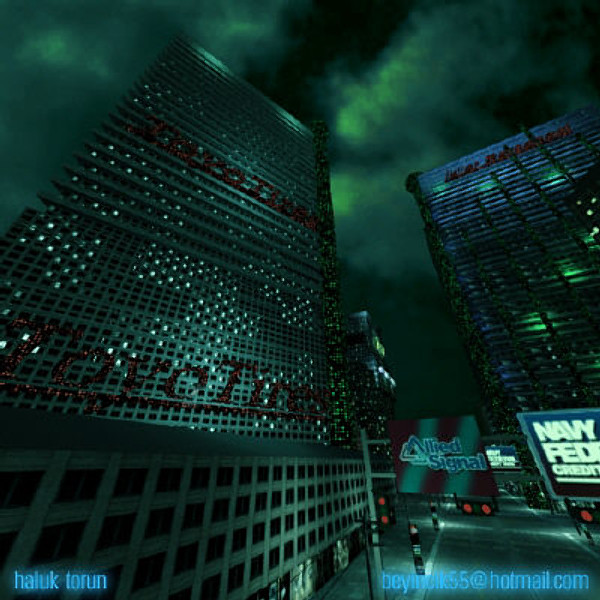 3d max street night illumination - Night Street by HalukTorun