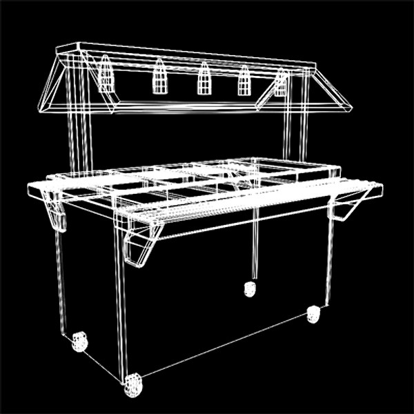3d salad bar model - Salad Bar (portable) by Mike Carroll Jr