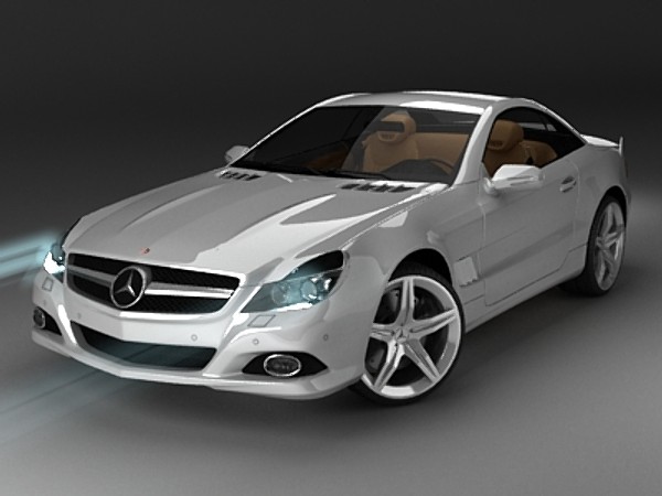 mercedes sl 2009 max - Mercedes SL 2009 by fabelar