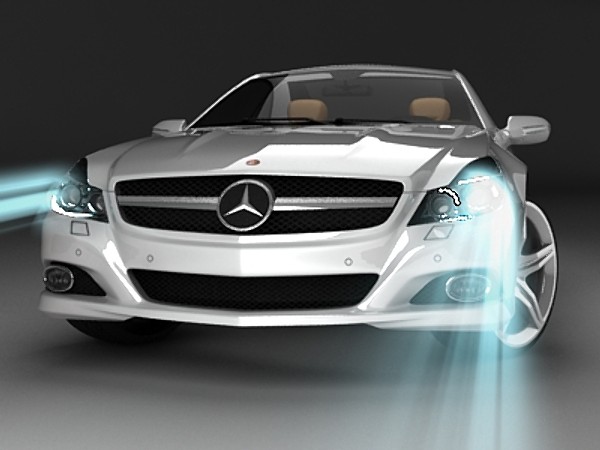 mercedes sl 2009 max - Mercedes SL 2009 by fabelar
