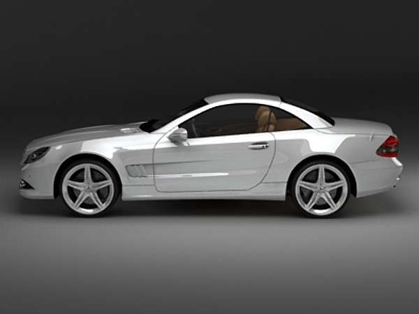mercedes sl 2009 max - Mercedes SL 2009 by fabelar
