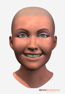 3d model head facials expressions - TurboHead4.zip by Darwin Dimensions