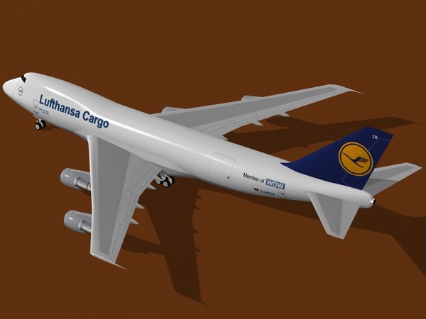 3d model b 747-200 f lufthansa - B 747-200 F Lufthansa Cargo by PedroFaut