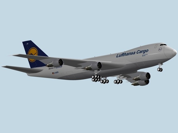 3d model b 747-200 f lufthansa - B 747-200 F Lufthansa Cargo by PedroFaut