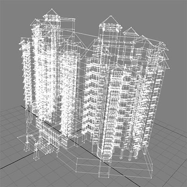 3d model of rise condominium - apart3.zip by thinice