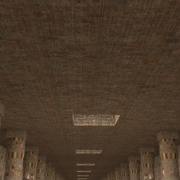 3d model egyptian corridor ancient egypt - Egyptian corridor by scripter
