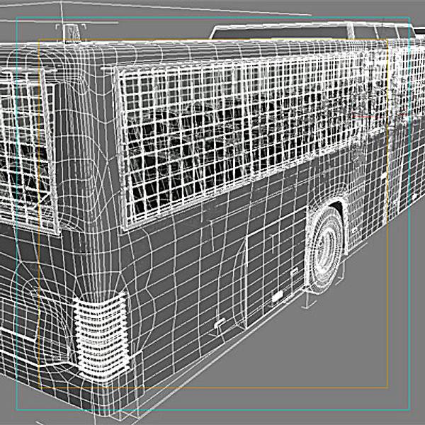 bus armored 3d 3ds - Armored Bus by QLEE
