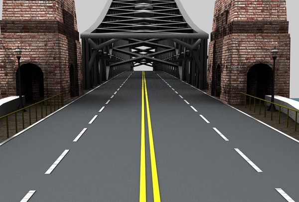 bridge scene city c4d - Bridge Scene by MattTrout