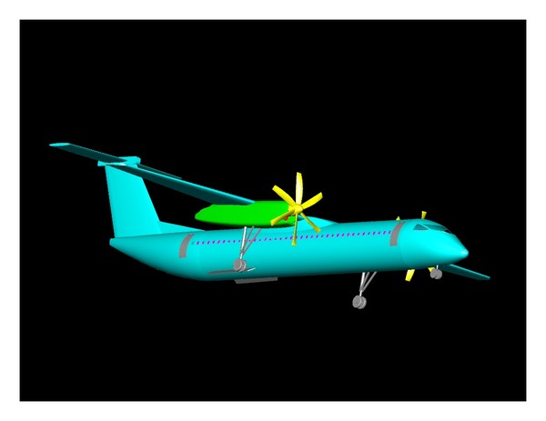 q400 aircraft iges dwg - Q400 Aircraft(rev) .dwg or .iges or .3dm by RodgerSaintJohn