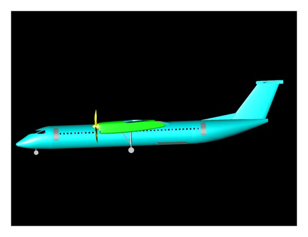 q400 aircraft iges dwg - Q400 Aircraft(rev) .dwg or .iges or .3dm by RodgerSaintJohn