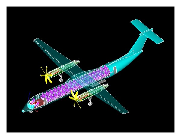 q400 aircraft iges dwg - Q400 Aircraft(rev) .dwg or .iges or .3dm by RodgerSaintJohn