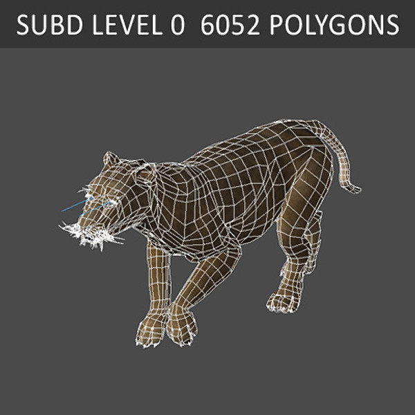 3d sabretooth fur animation - Animated SabreTooth by NONECG