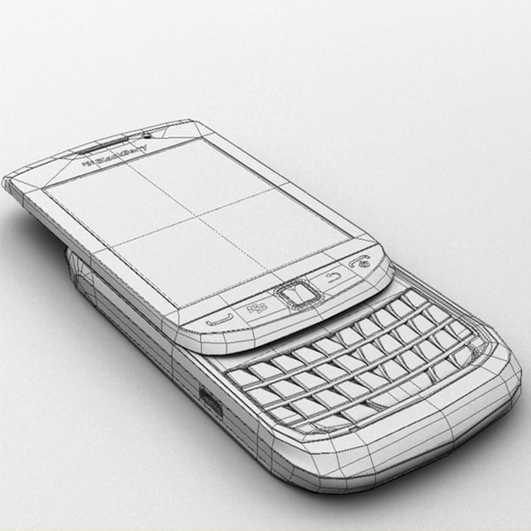 blackberry torch 9800 3d max - Blackberry Torch 9800 by sweiry_tv
