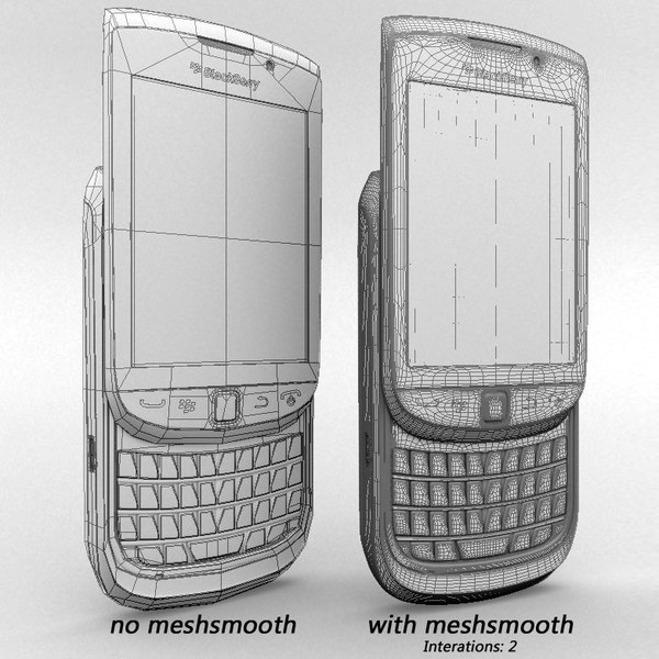 blackberry torch 9800 3d max - Blackberry Torch 9800 by sweiry_tv