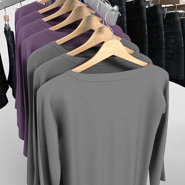 3d skirt sweater rack - skirt and sweater rack by DigitalX