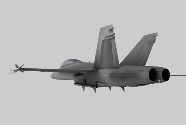 3ds f18 fighter - F18 Fighter Plane by MattTrout