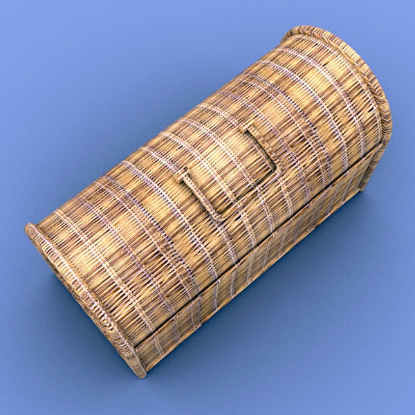 wicker basket 3d model - Basket by scripter