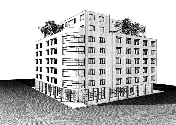 3d hotel building model - Hotel by studiorender