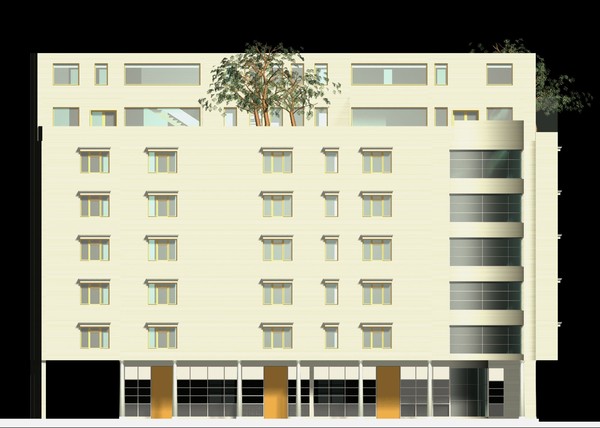 3d hotel building model - Hotel by studiorender