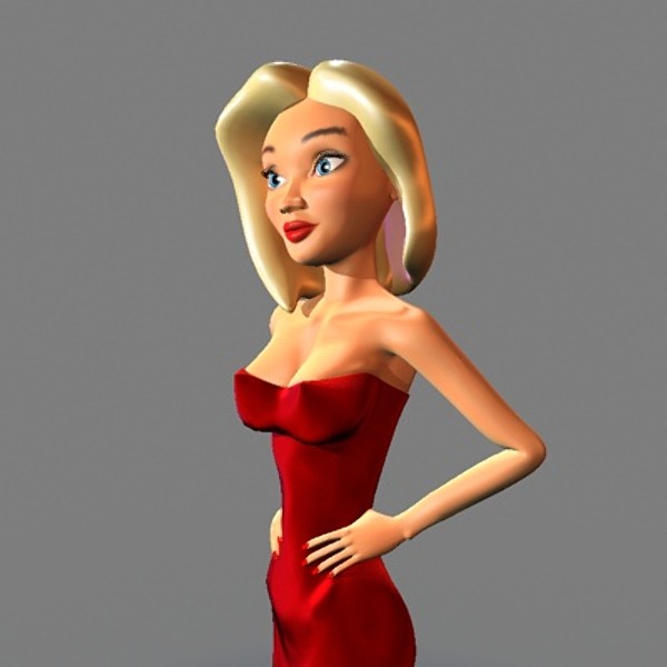 3d cartoon female model - Girl.zip by SquidMedia